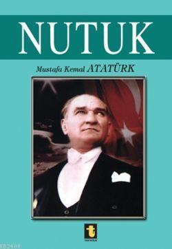 Turkuaz renkli Nutuk kitabının portreli kapağı