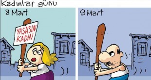 8 Mart ve 9 Mart Kadınlar Günü karikatürü
