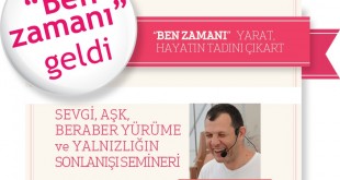 "Ben Zamanı Geldi" adlı seminerin tanıtım afişi