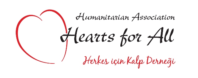 Herkes için Kalp Derneği'nin kalp figürlü logosu
